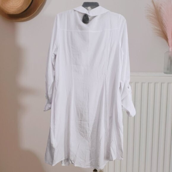 NWT GUESS Los Angeles Challis Shirt Dress - Picture 7 of 15